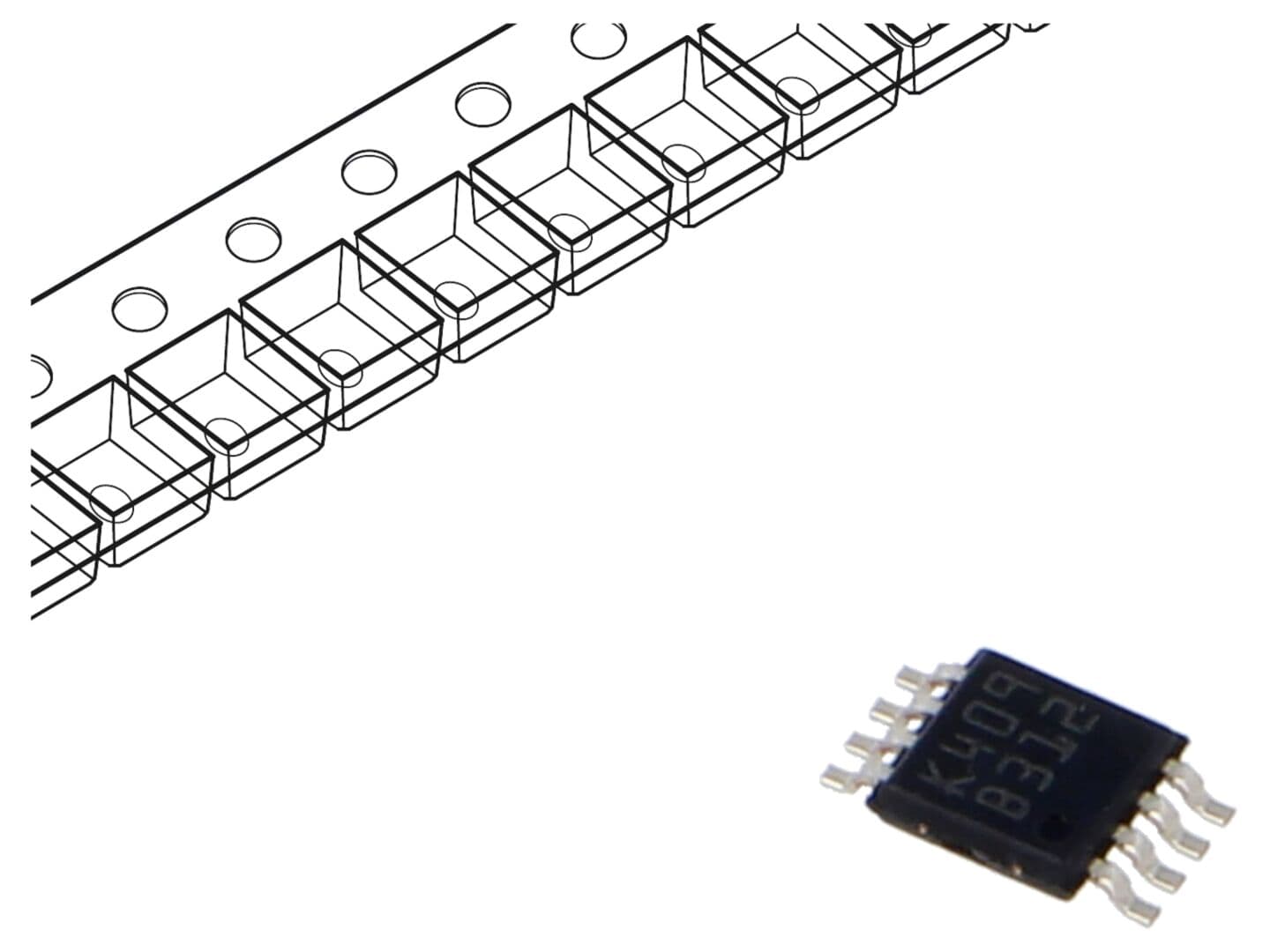 Amplificator operațional 1,1MHz 2 canale miniSO8, alimentare 3÷30V