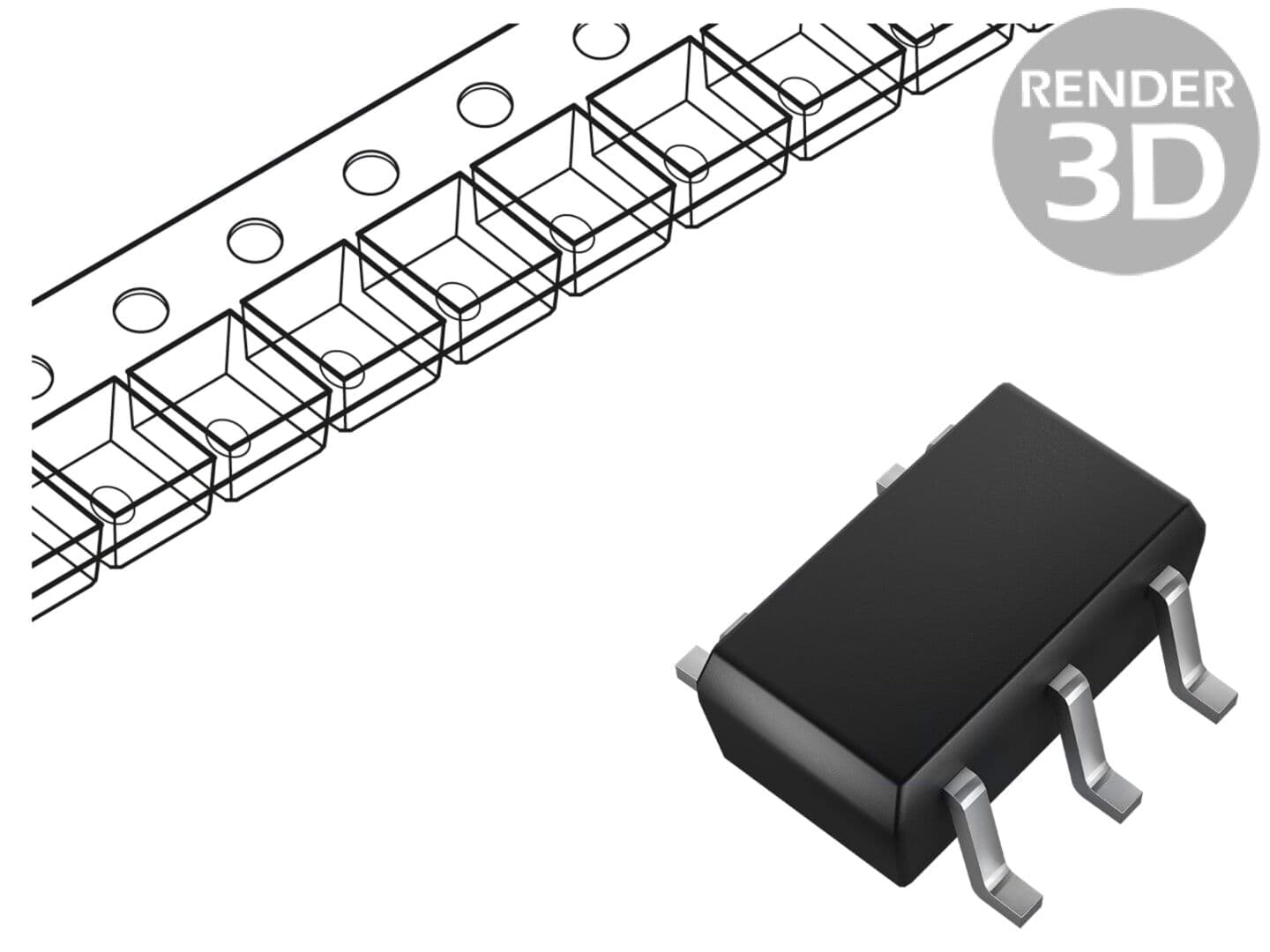 Comparator universal ONSEMI LMV331SQ3T2G 1 2,7-5V SMT SC70-5 rolă bandă