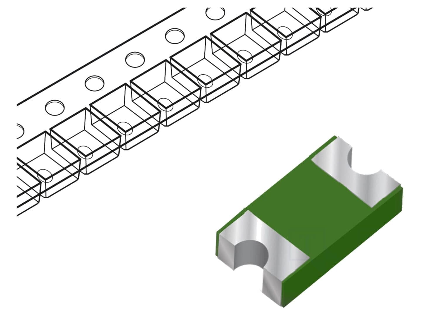 Siguranță Polimerică PTC WAYON 100mA 10A SMD 0805 LP-ISM010 2,5x1,6x1mm