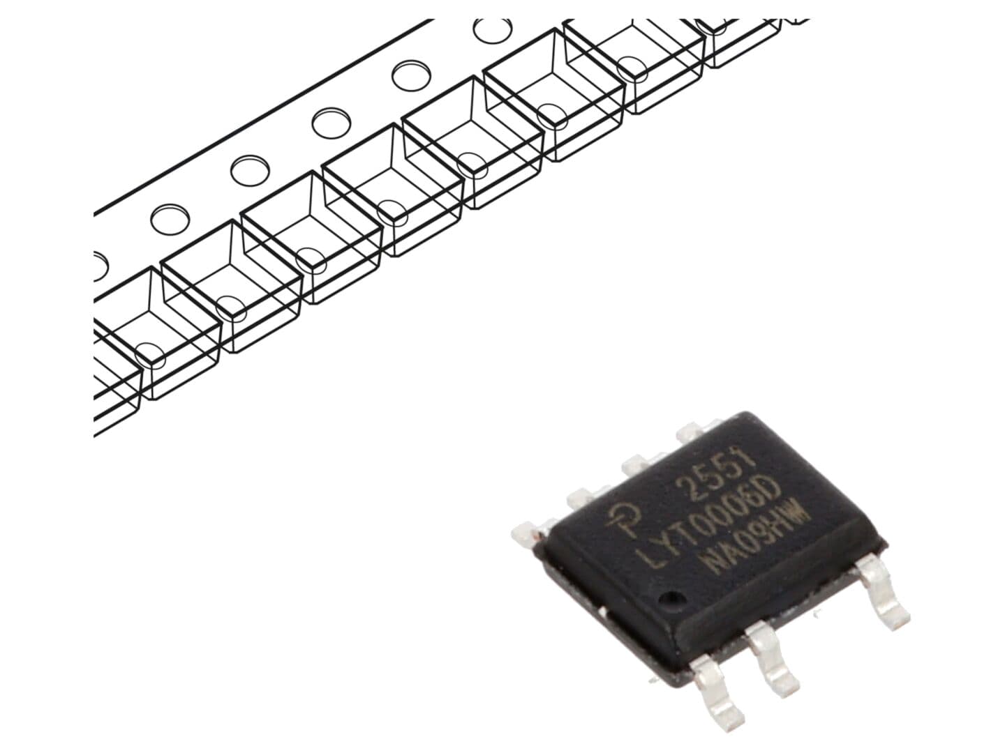 Driver LED AC/DC PMIC LYT0006D-TL - 100÷280mA, 85÷308V