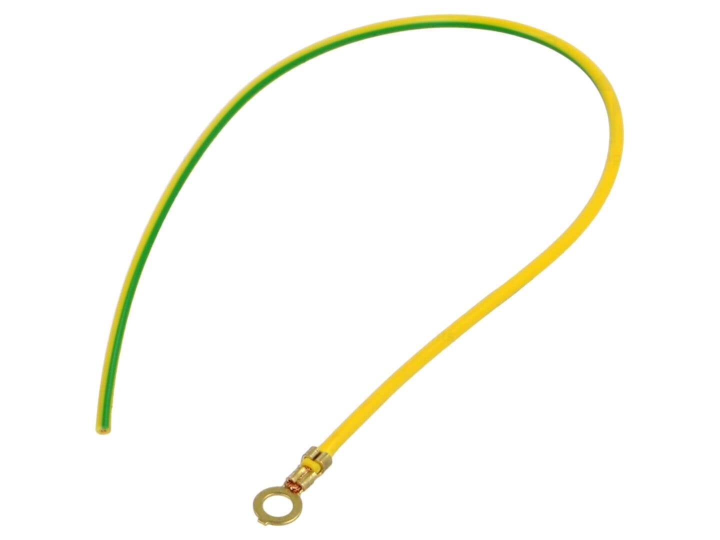 Cablu cu terminale crimpate H05V-K 0,75mm2 galben-verde