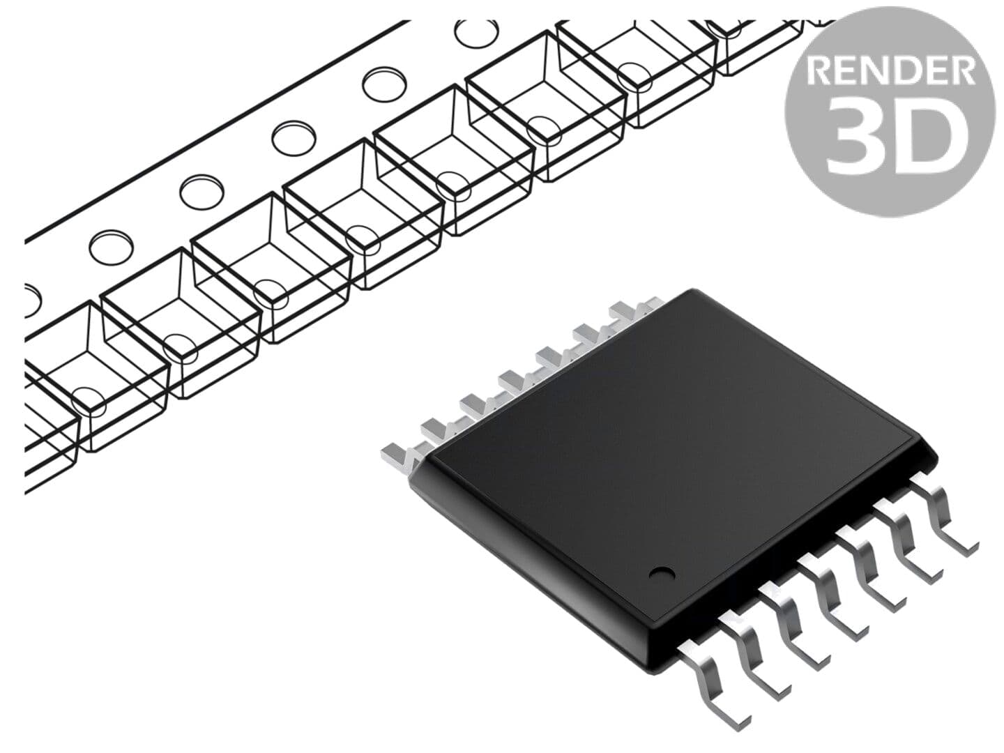 Circuit Integrat CMOS NOT 6 Canale TSSOP14 - IC Digital