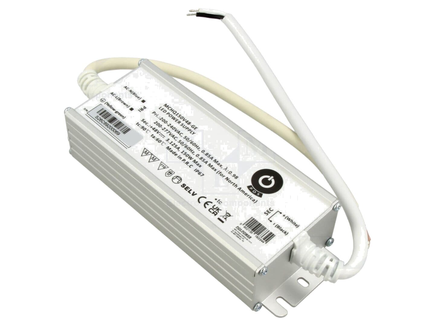Alimentator LED 150W 48V DC, IP67, 3,125A