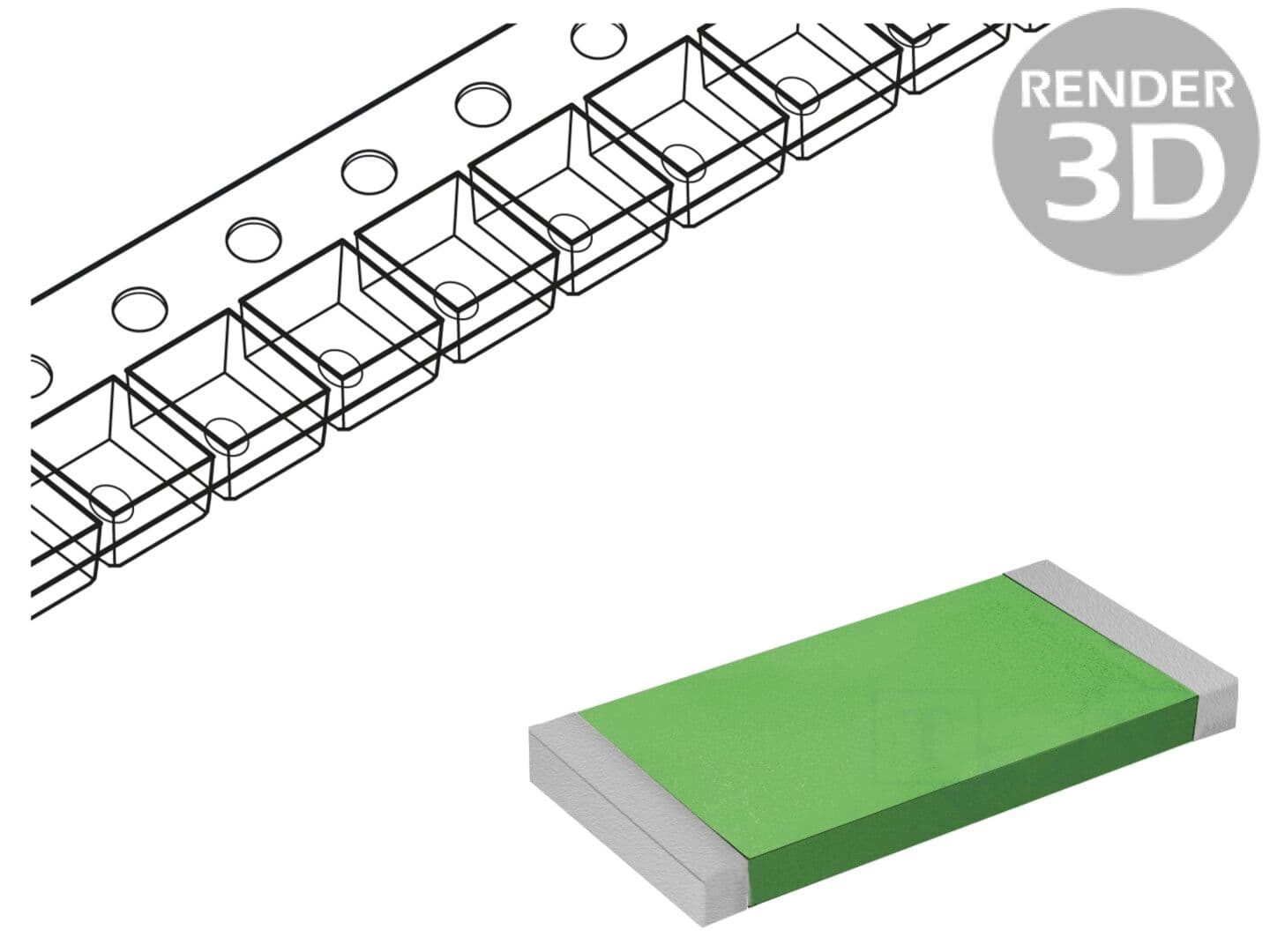 Rezistor Vishay SMD 0603 0Ω 0,125W Thin Film MCT06030Z0000ZP500 -55÷155°C