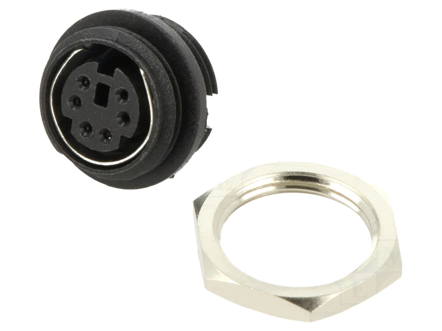 Conector DIN mini soclu, 6 pini