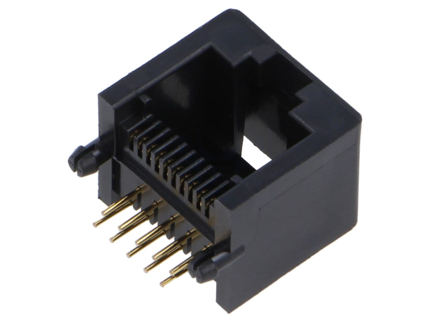 Conector RJ50 Soclu 10 PIN THT în Unghi - 10p10c