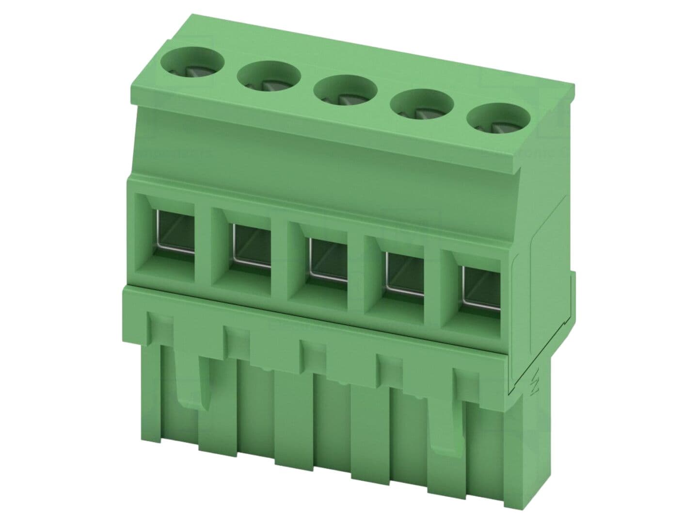 Regletă de conexiuni deconectabilă 5 pini, pas 5,08 mm