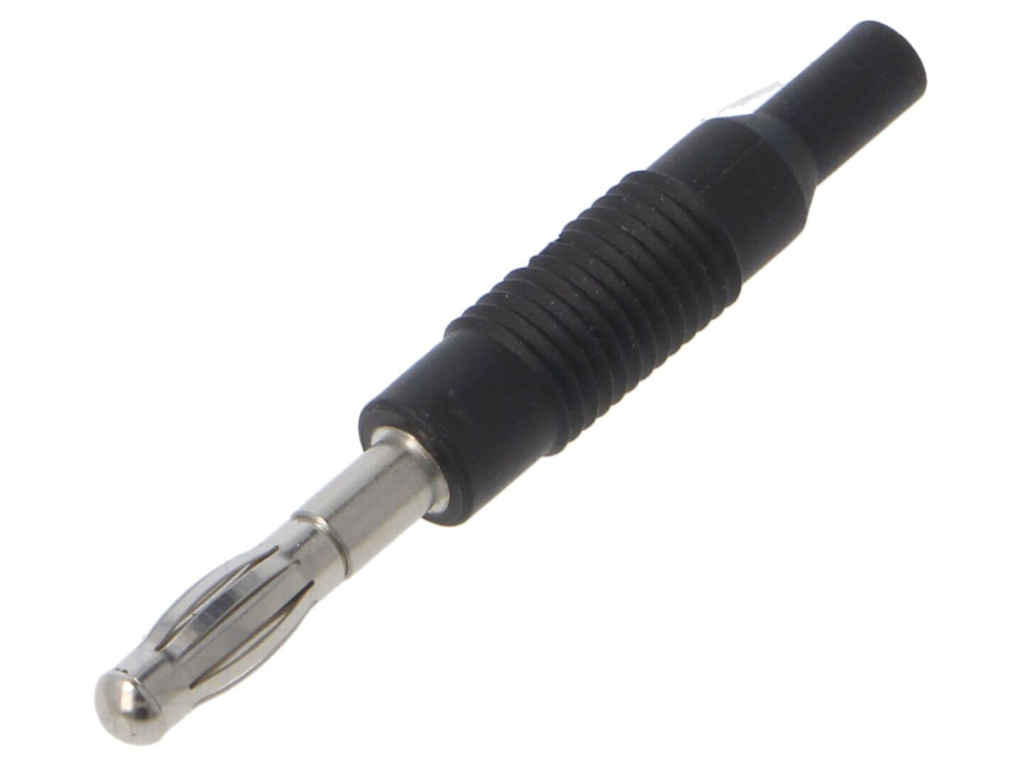 Conector banană 4mm neizolat negru 6A 30V AC 60V DC HIRSCHMANN T&M