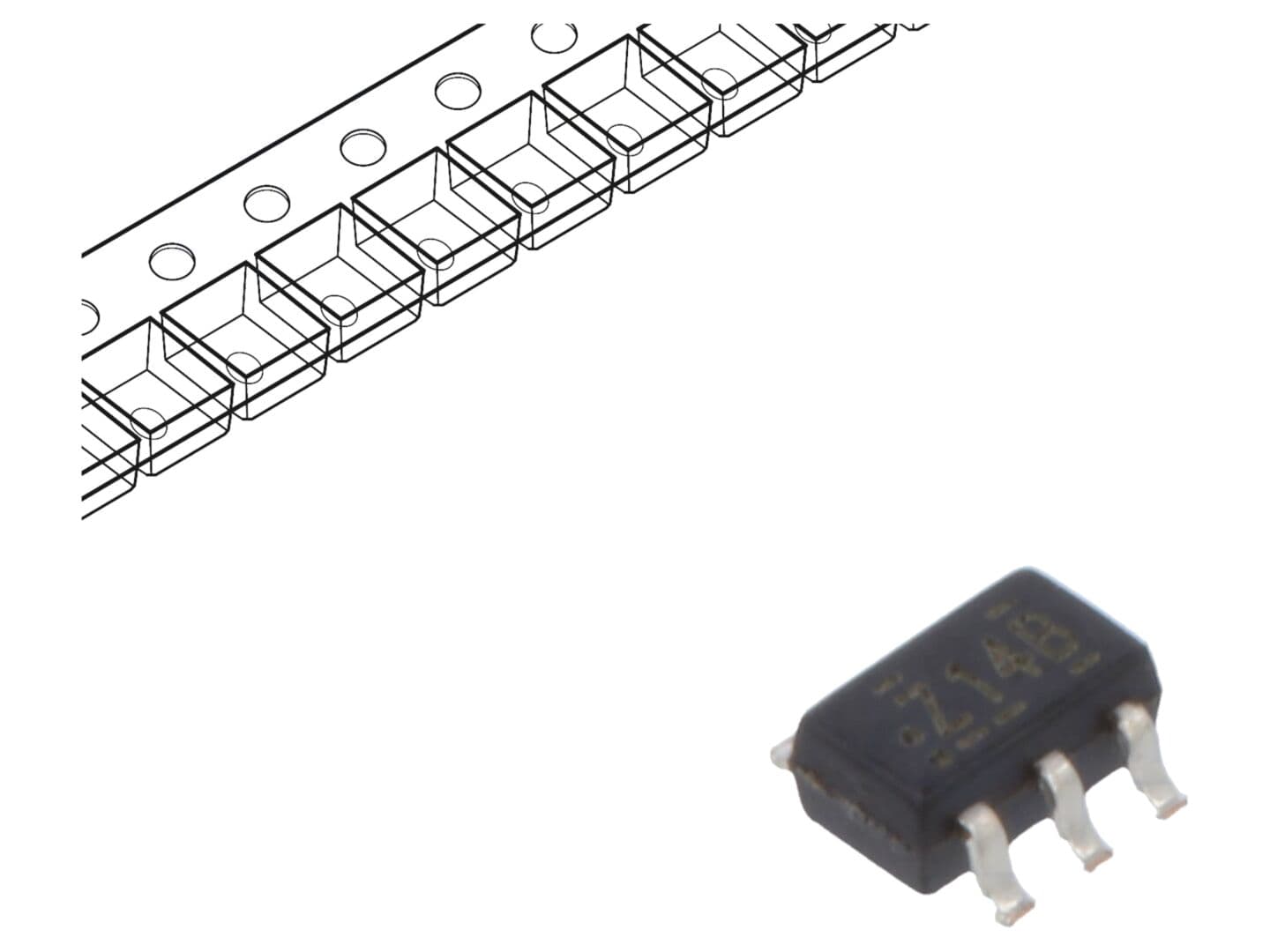 Poartă NOT digitală SMD 2 canale, ONSEMI, temperaturi extreme