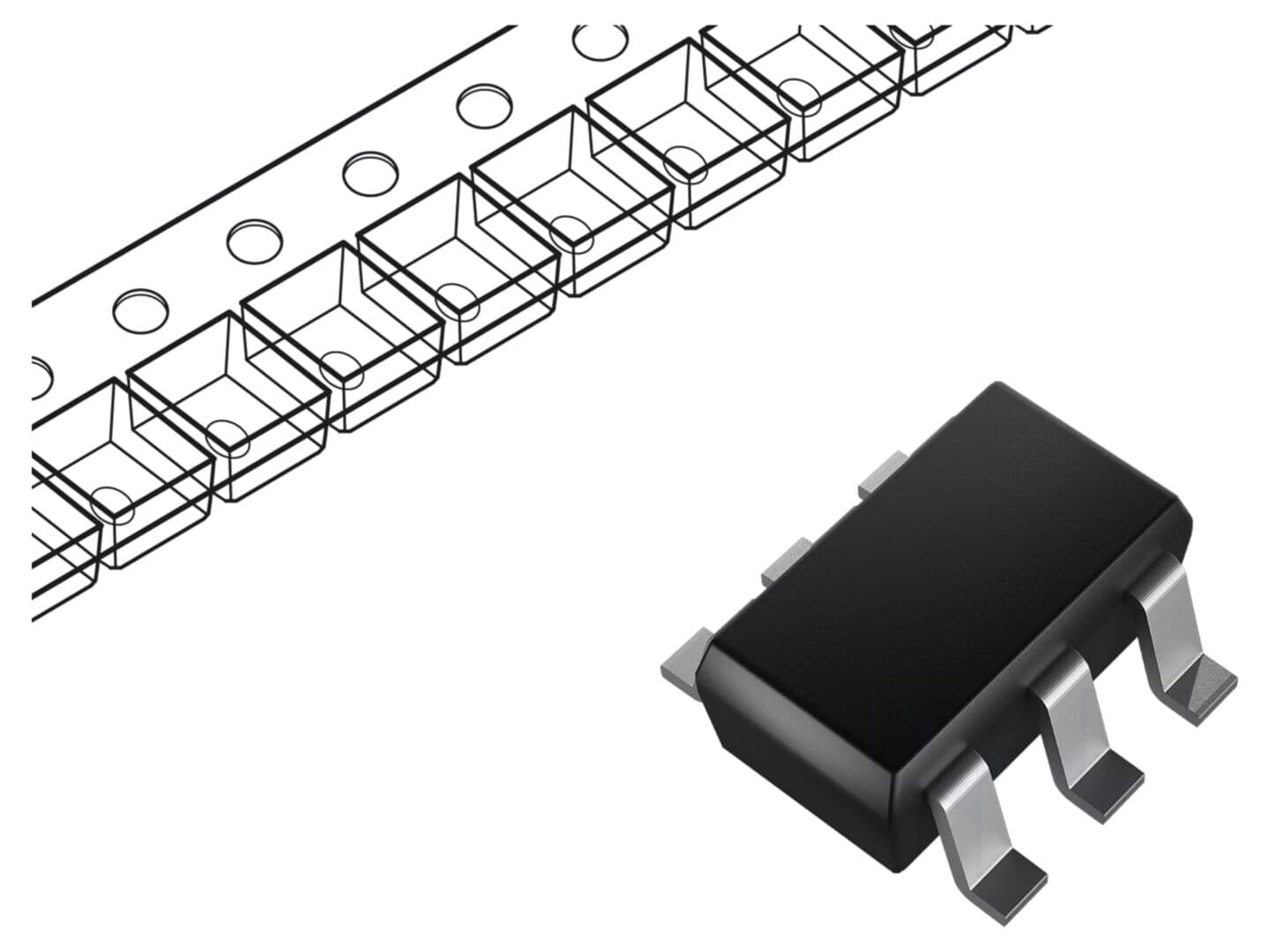 IC digital ONSEMI NL27WZ14DFT2G 2 în 1 SMD SC88A 1,65-5,5V -55÷125°C