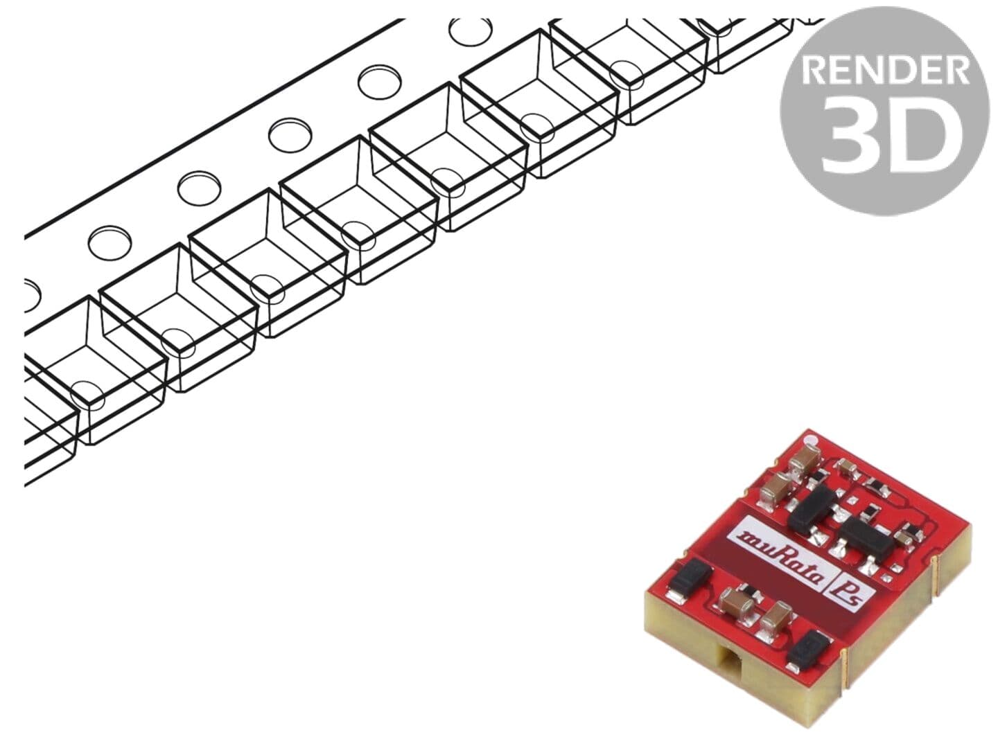 Convertor DC/DC 1W, 3,3VDC
