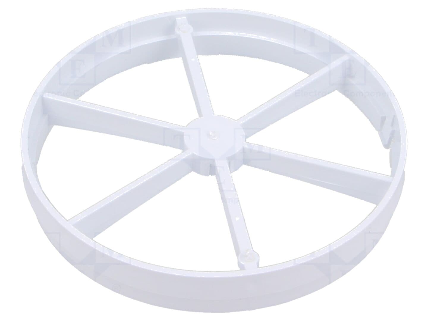 Clapetă antiretur tip fluture Ø100mm din ABS, albă - ORNO