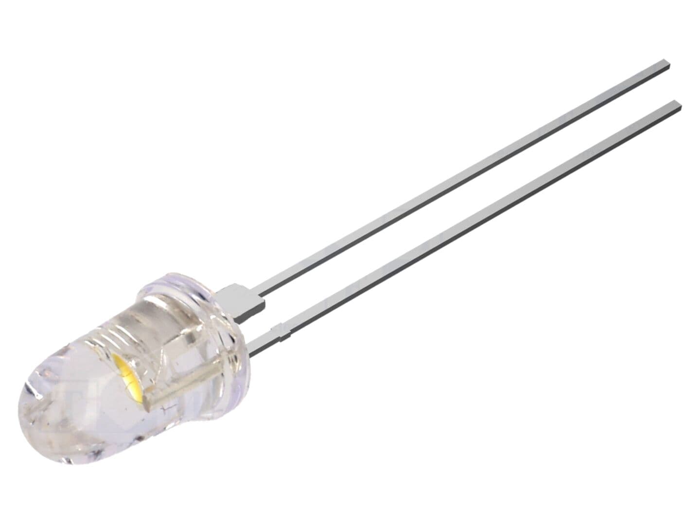 LED alb cald 5mm 120000mcd - 8° - THT Convex