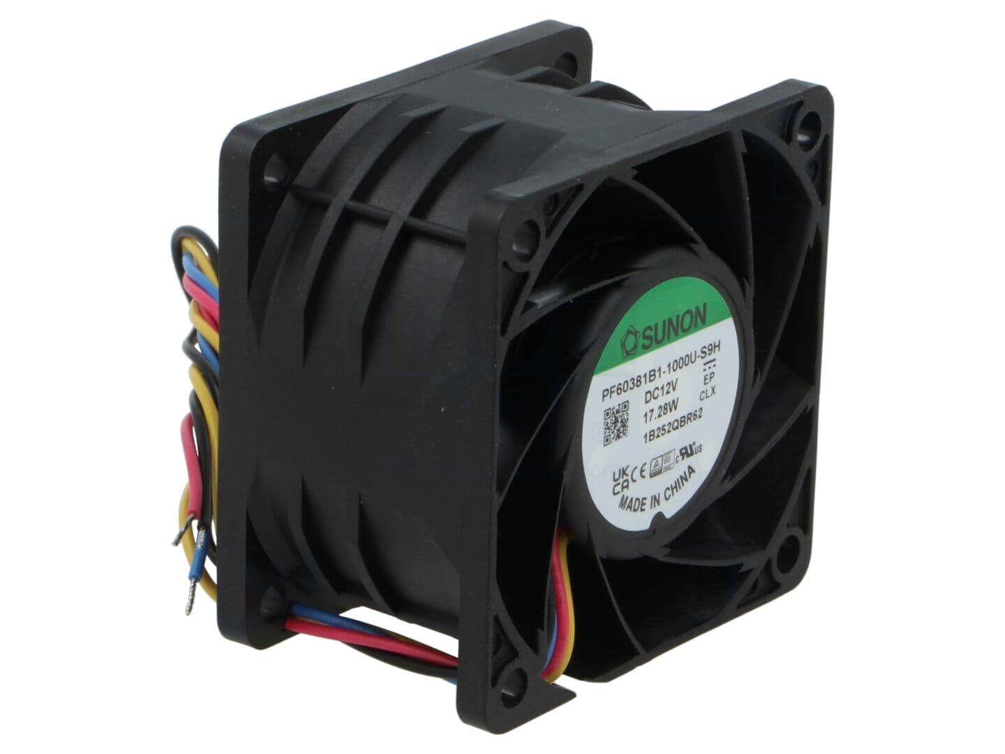 Ventilator axial SUNON 12V DC 60x60x38mm 102m³/h 61,2dBA PF60381B1-1000U-S9H