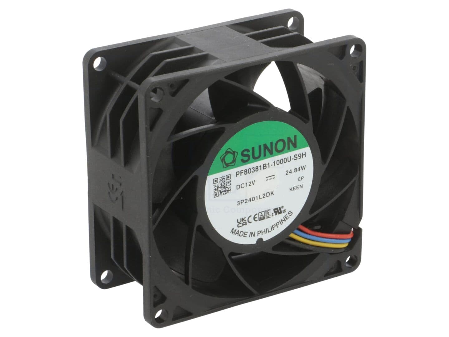 Ventilator SUNON DC axial 12V 80x80x38mm 63,4dBA PWM