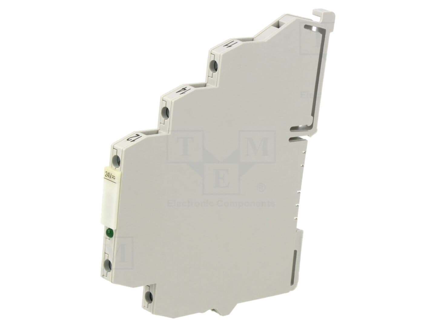 Releu interfață SPDT, bobină 24VAC/24VDC, 6A, pentru șină DIN