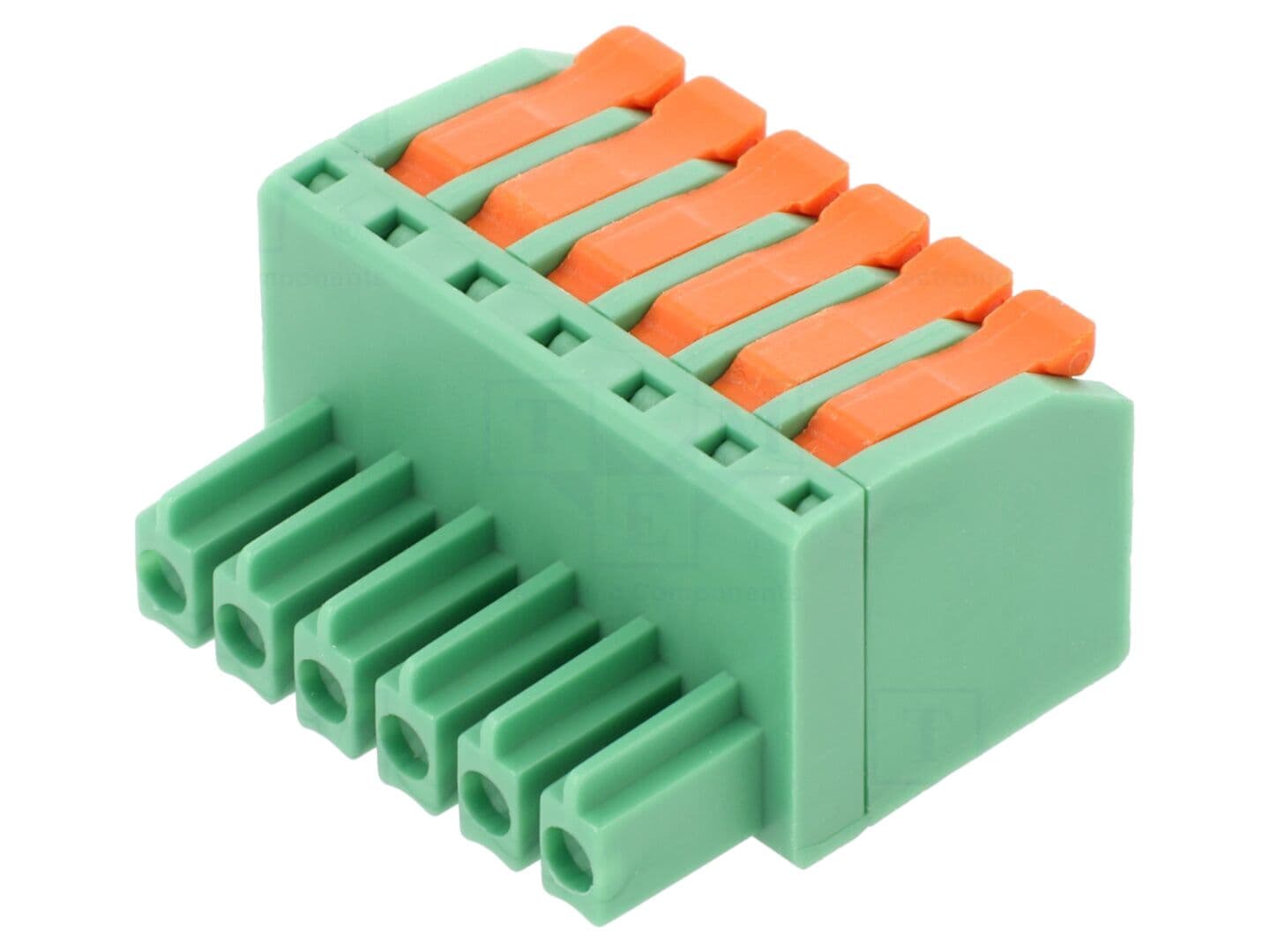 Conector regletă de conexiuni deconectabilă 10A, 6 pini, mamă, PL