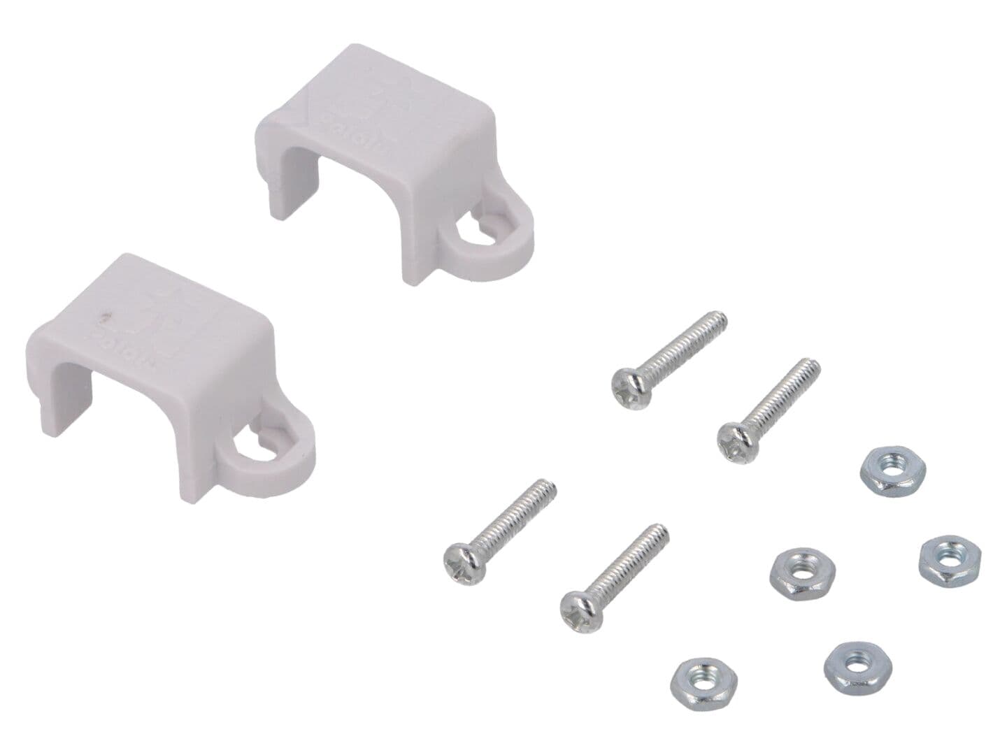 Suport plastic alb pentru micromotoare POLOLU - 2 buc. 18mm