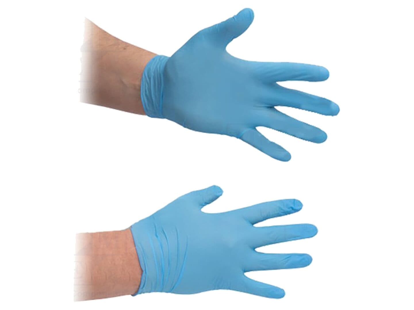 Mănuși de protecție ESD albastru din nitril, L - Accesorii cleanroom