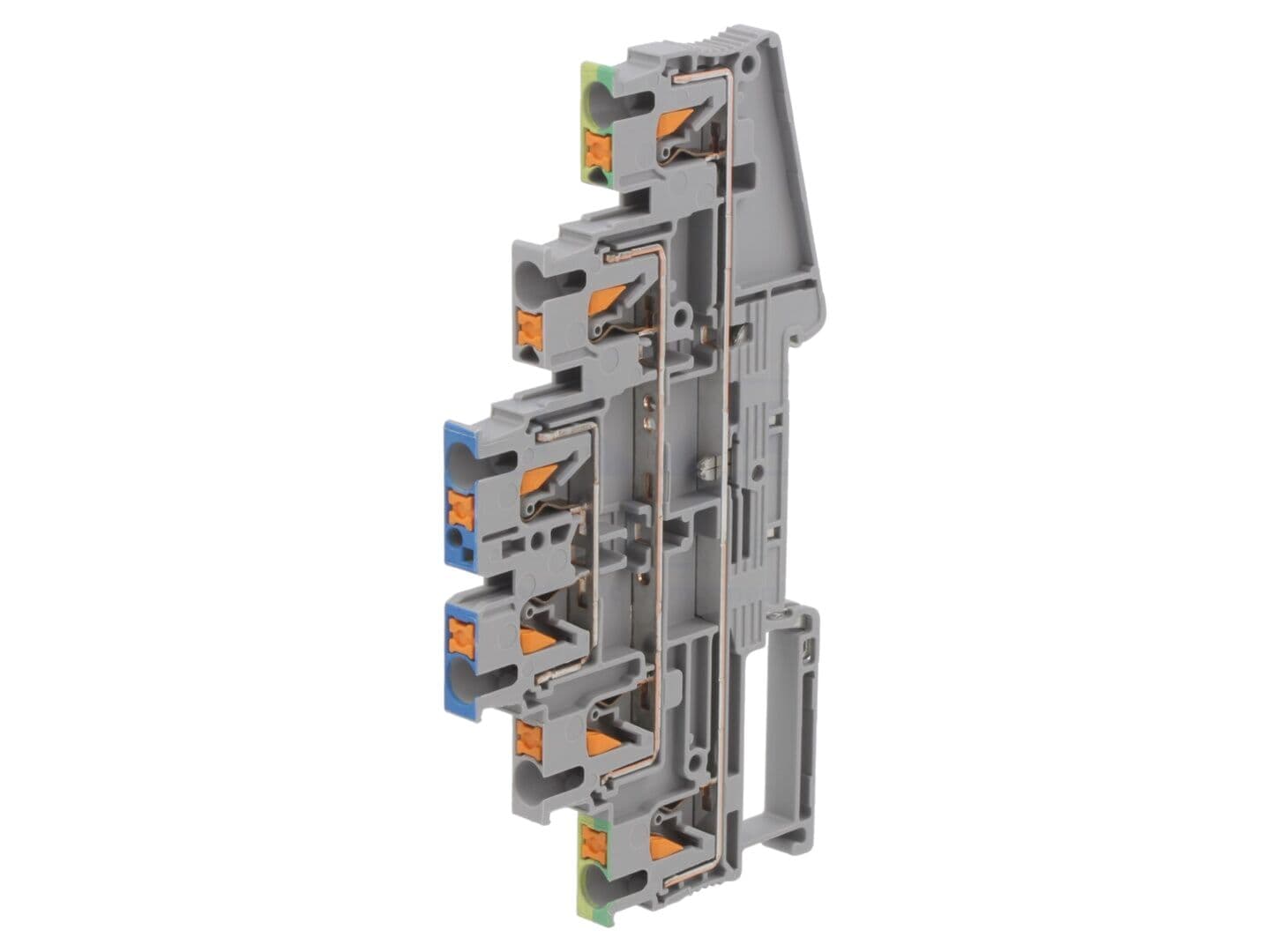 Conector pe șină 3 piste 5 borne 0,14-4mm²