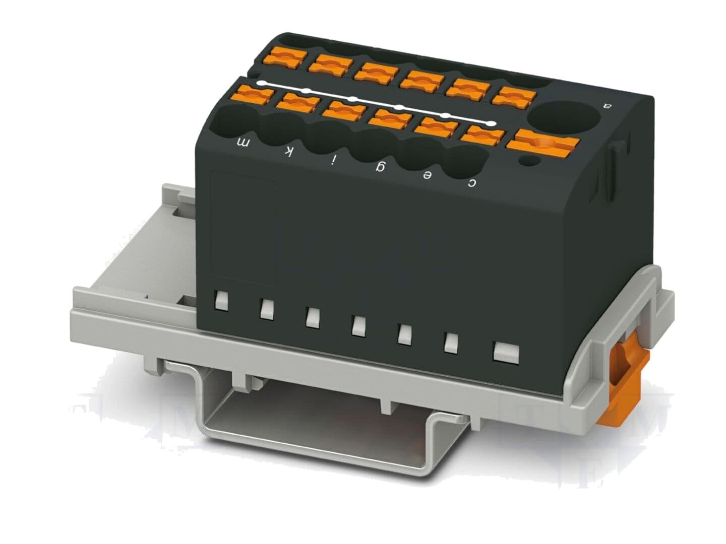 Conector pe șină 24A, 690V, push-in