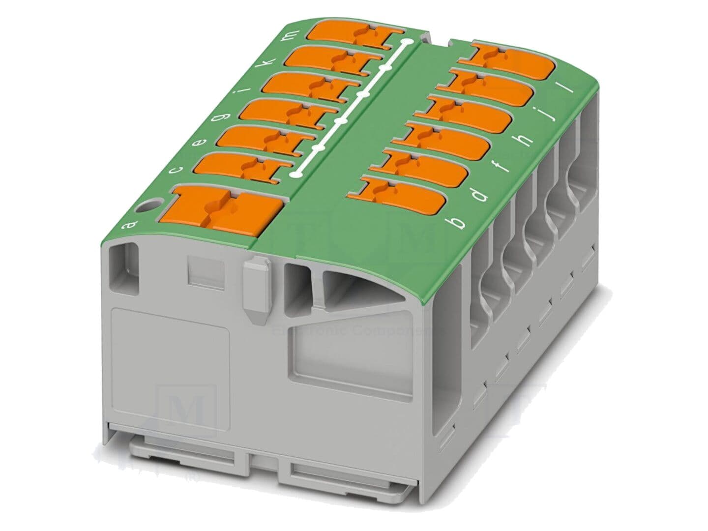 Conector pe șină 24A 450V push-in