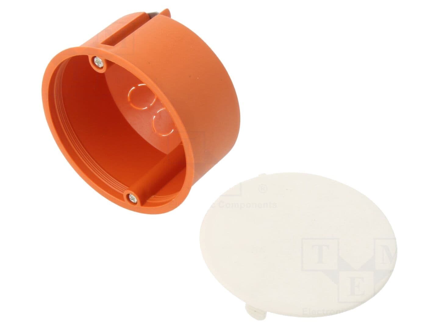 Carcasă cutie electrică Ø73 mm, în perete, IP30, cu şuruburi