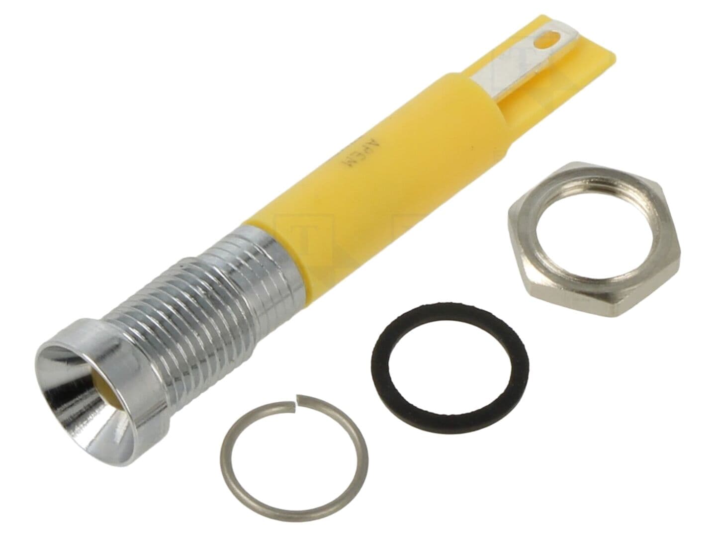 Lampă de control LED galbenă concavă IP67 Ø8mm - APEM