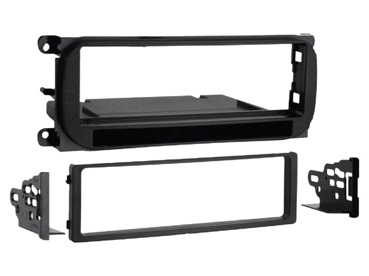Cadru radio 1 DIN negru pentru Chrysler, Dodge, Jeep, Plymouth