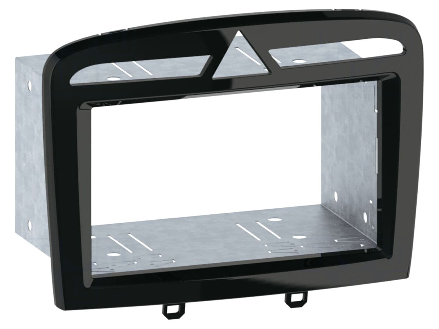 Cadru radio Peugeot 2 DIN, negru