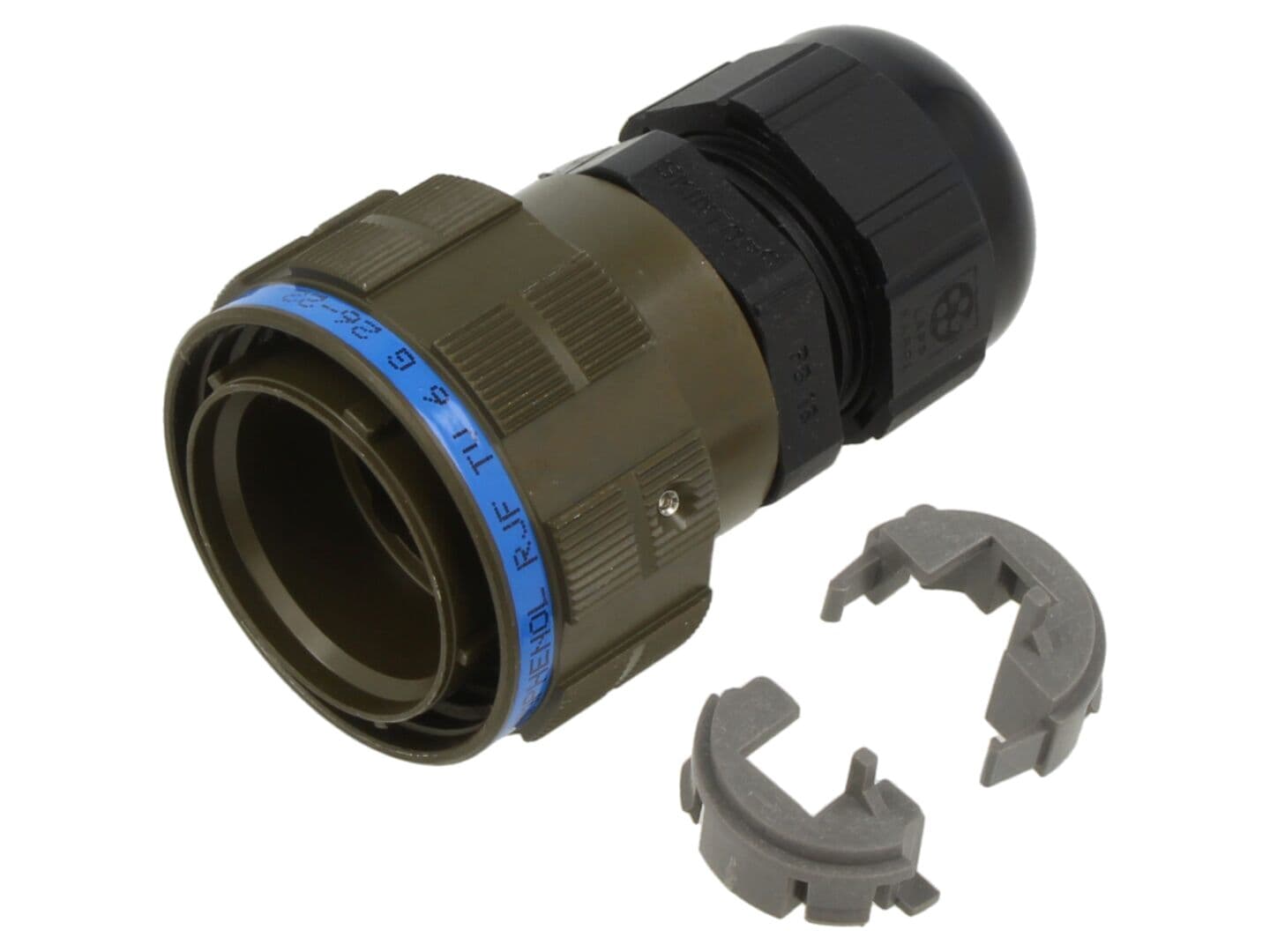 Conector RJ45 Amphenol IP68 pe cablu, 8 pini, Cat 5e