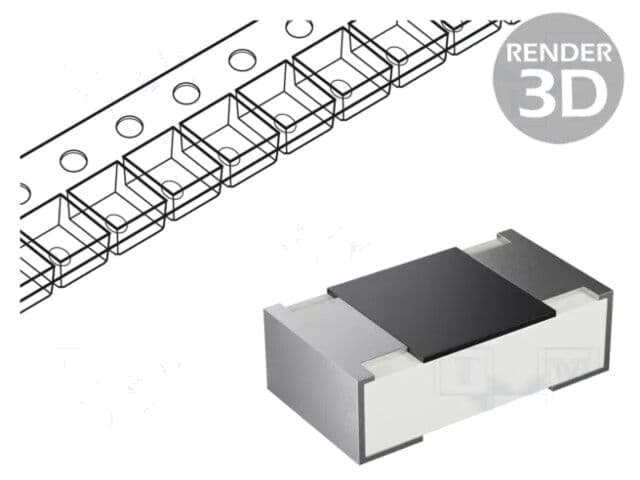 Rezistor SMD de precizie 82kΩ, thin film, 0603, ±1%