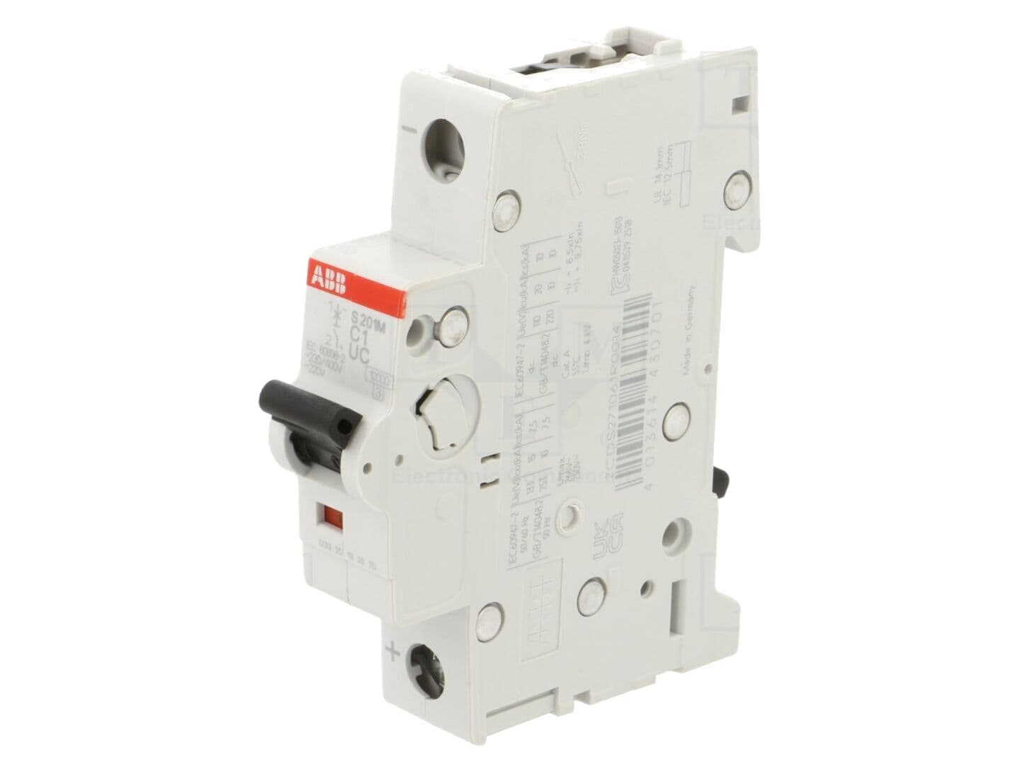 Întrerupător de supracurent ABB 230VAC, 220VDC, 1A pentru şină DIN