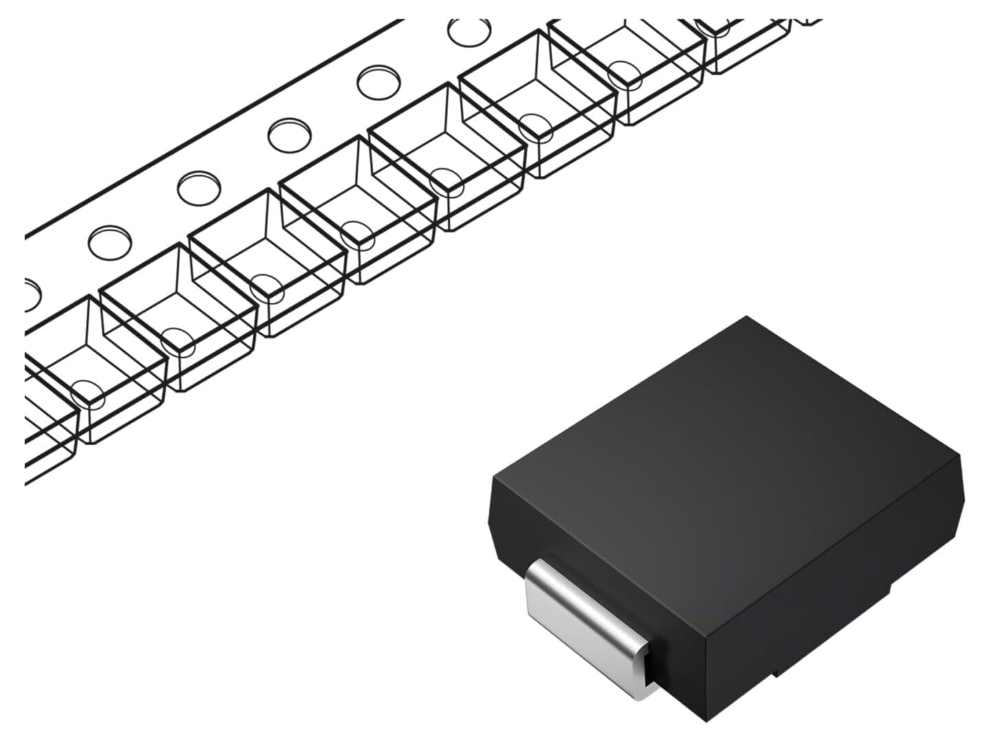 Diodă Redresoare SMD 400V 3A DO214AB - CDIL