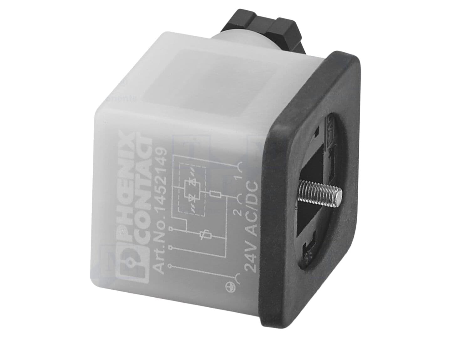 Conector cu valvă, mufă mamă, 3 pini, IP65, în unghi