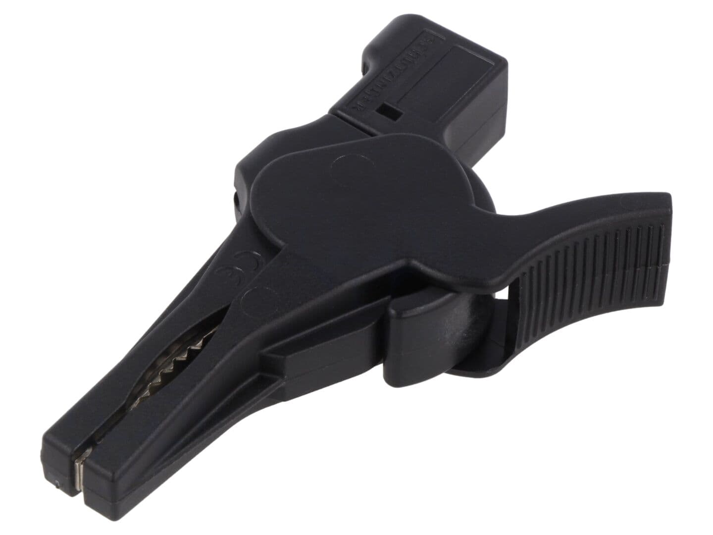 Bornă crocodil 32A 1kV neagră - Capacitate prindere max. 34mm
