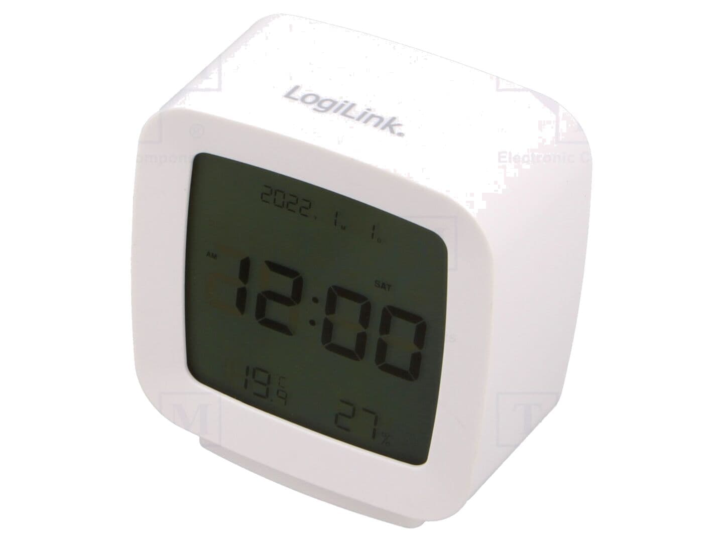 Senzor de Temperatură și Umiditate LOGILINK SC0120 cu Afișaj LCD Alb, 0-50°C, 20-90% RH