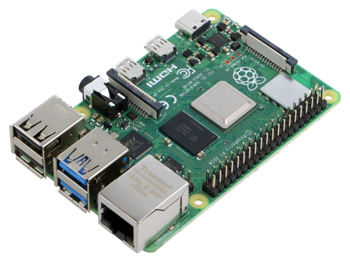 Calculator monoplacă Raspberry Pi 4, 1,8GHz, 2GB RAM, interfaţă HDMI