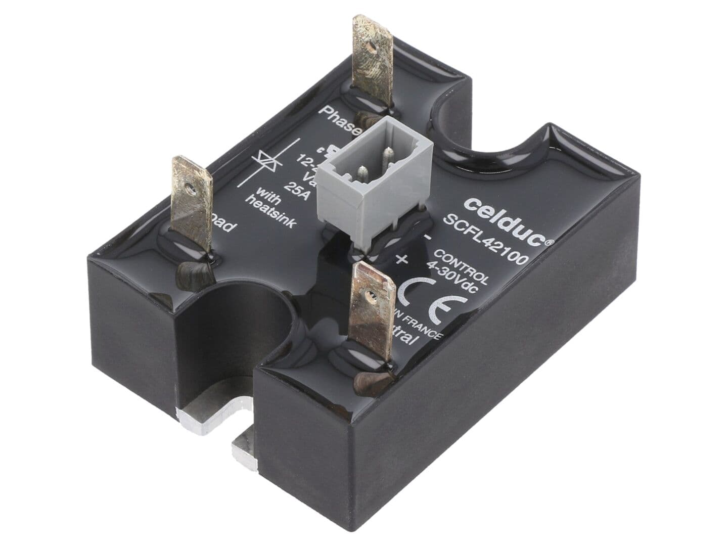 Releu Semiconductor 25A, 12-280VAC, 4-30VDC - CELDUC