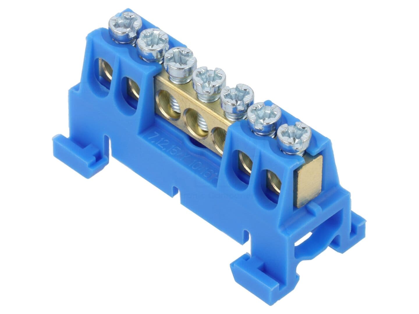 Conector regletă de conexiuni albastră pentru şină DIN - SEZ DK