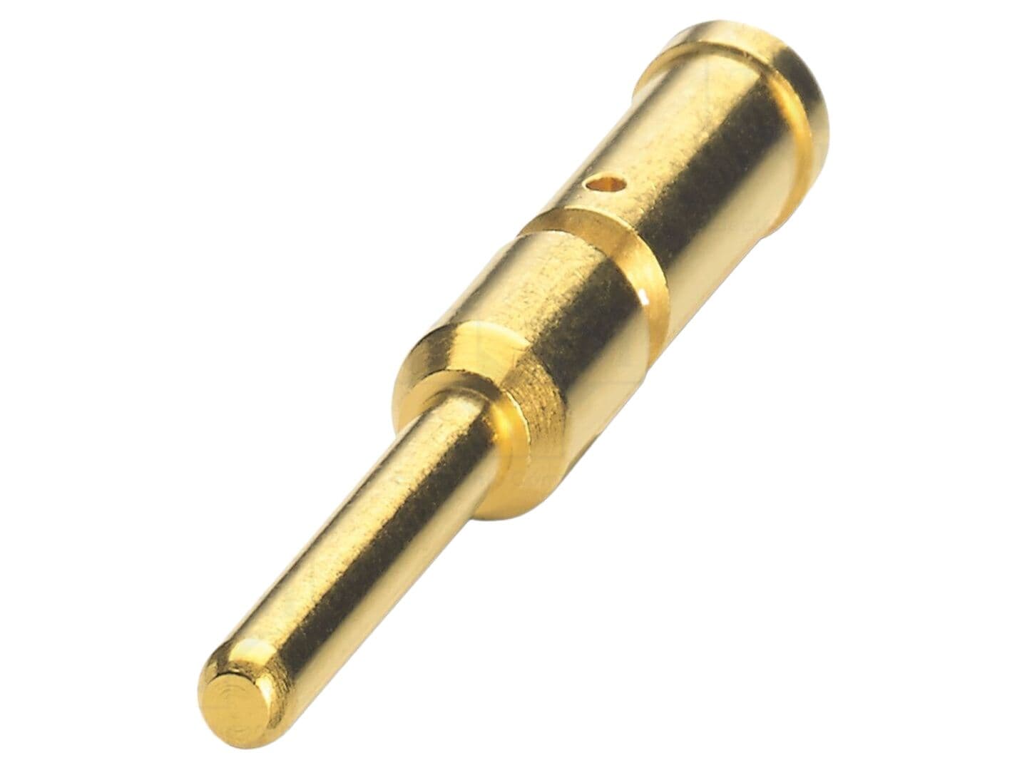 Pin tată M23, CuZn, aurit, crimpat