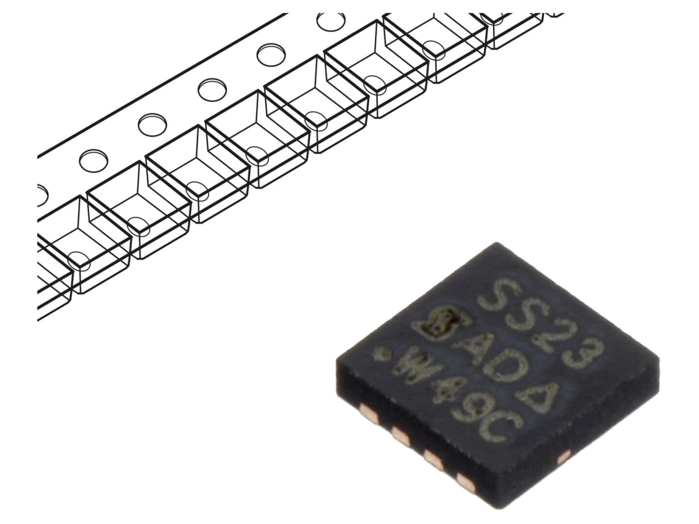 Tranzistor P-MOSFET TrenchFET® VISHAY SISS23DN-T1-GE3 -20V 50A Idm -200A
