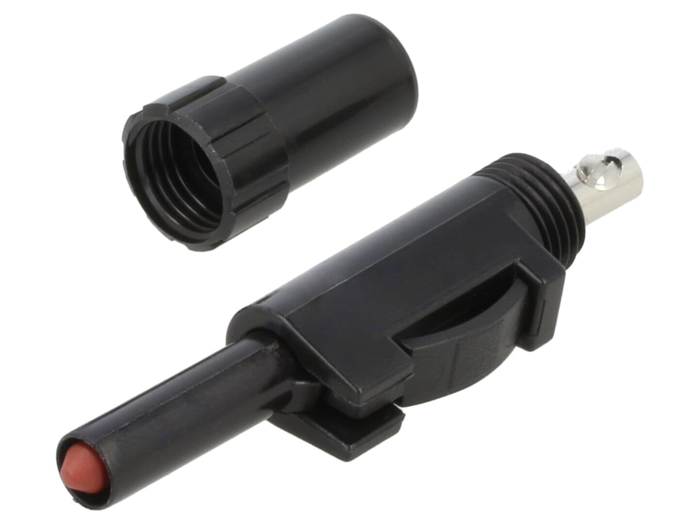 Conector banană 4mm mufă 16A 30VAC 60VDC negru HIRSCHMANN T&M
