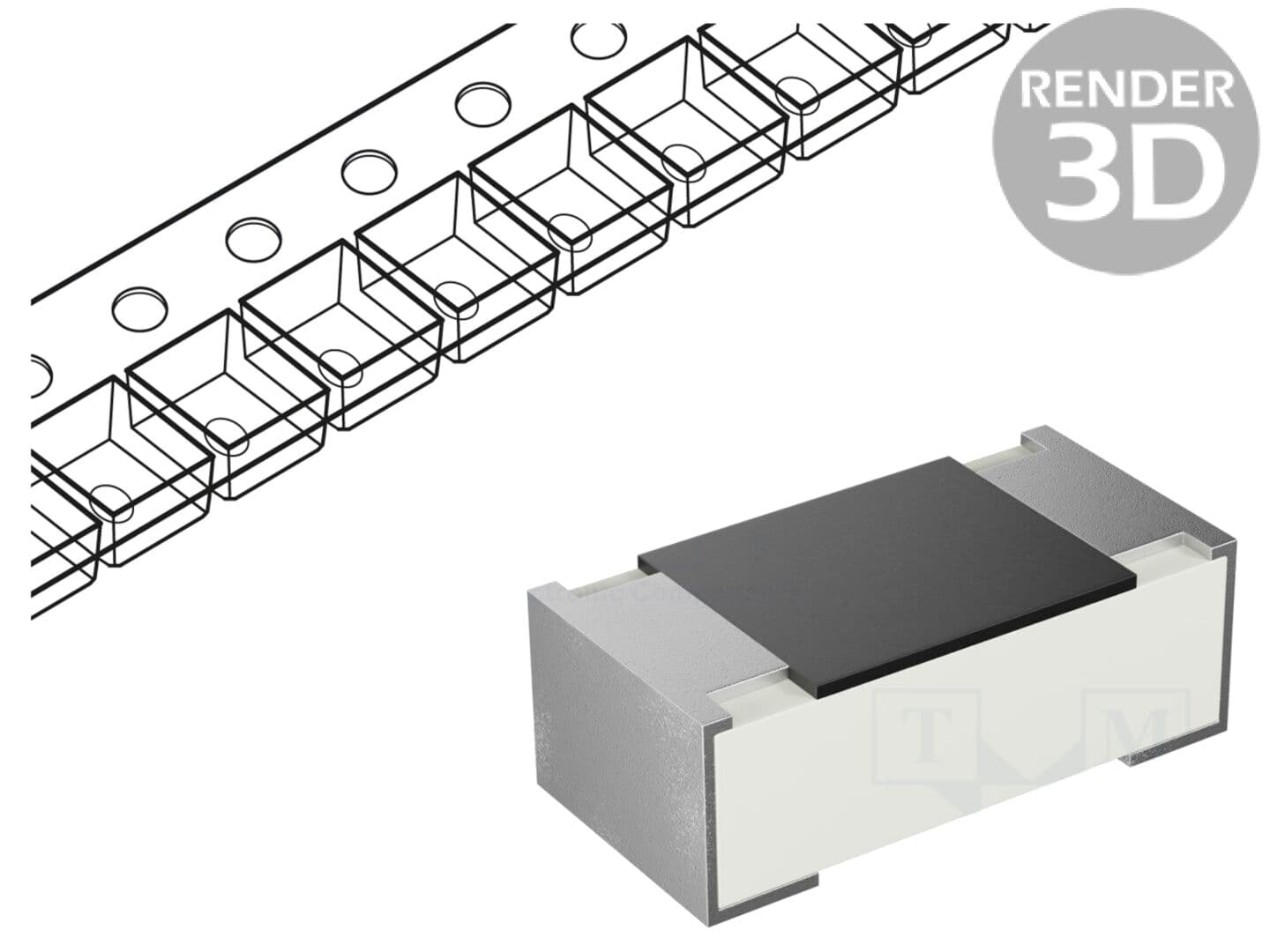 Rezistor SMD 0402, 18kΩ, 62,5mW, ±1%, ROYALOHM