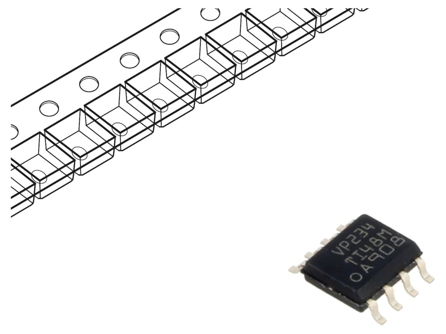 Interfață emițător-receptor CAN 1Mbps 3-3,6V SOIC8 Texas Instruments