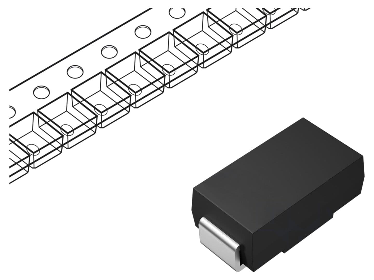 Diodă Schottky SMD SMA 20V 1A - Redresoare de încredere