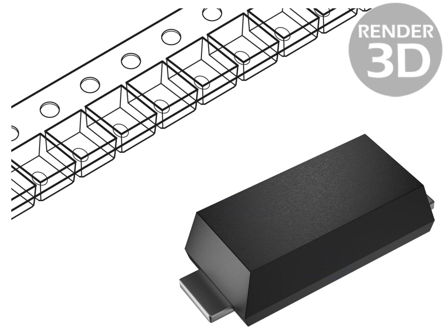 Diodă Schottky microSMA SMD 40V 2A pentru domeniul auto, TAIWAN SEMICONDUCTOR