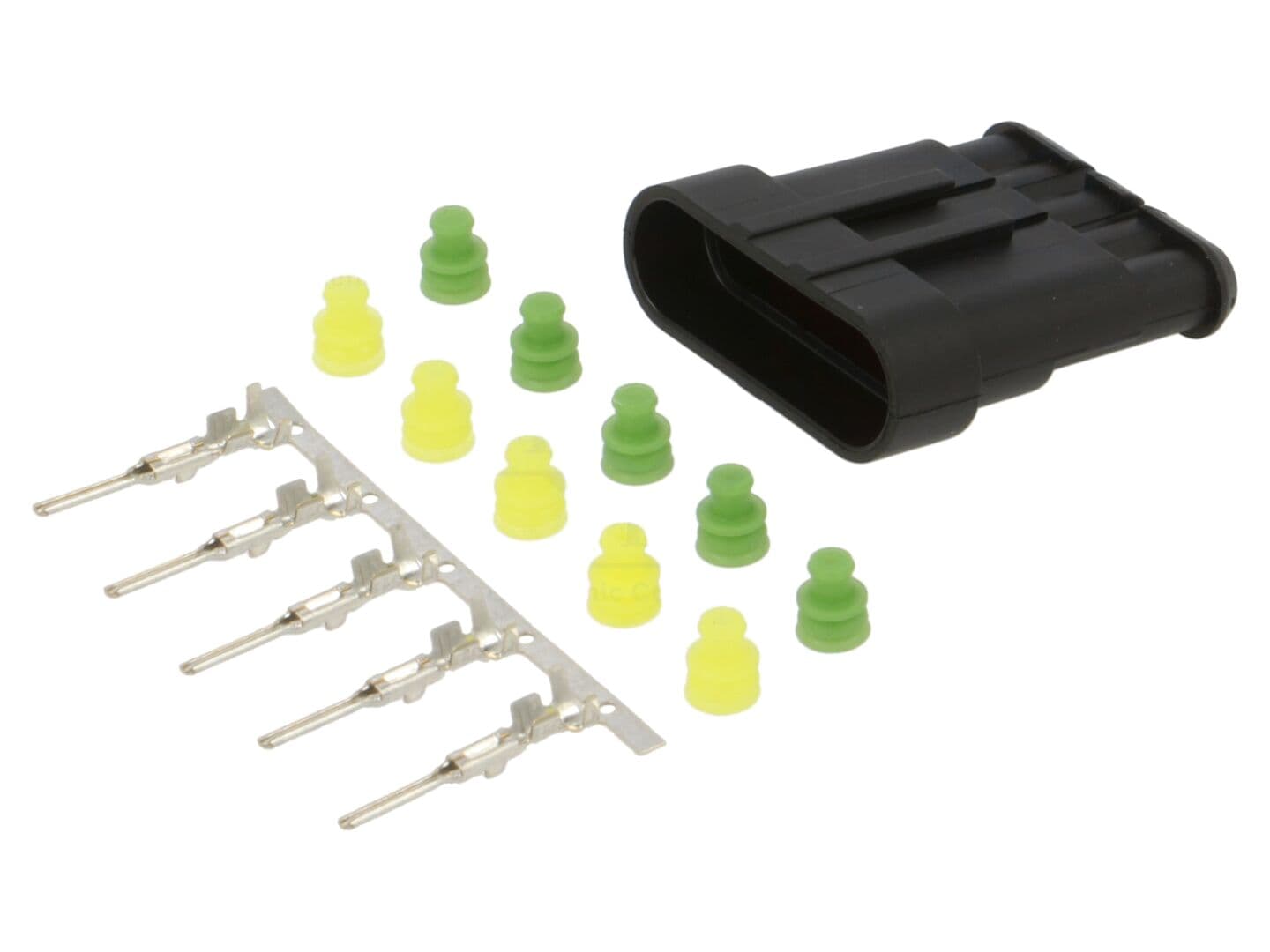 Conector TE Connectivity Superseal 1.5 24VDC 5 pini S-282107-1 mufă tată cablu-cablu