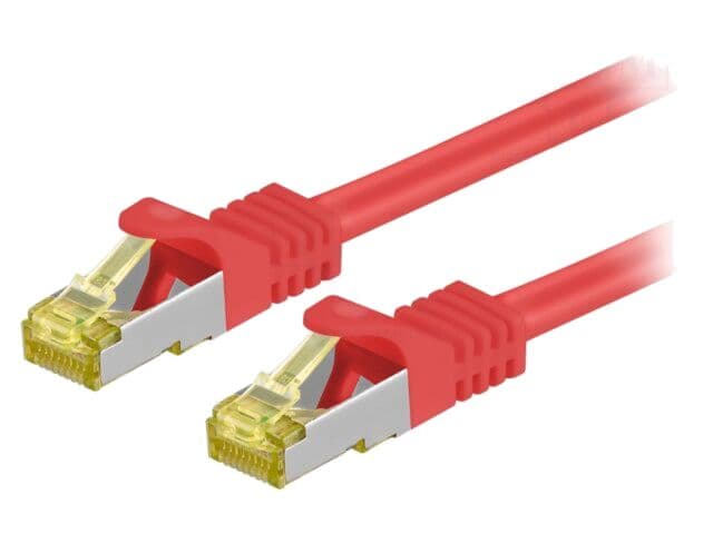 Patch cord S/FTP Cat 6a 5m, RJ45 mufă, din ambele părţi - Goobay