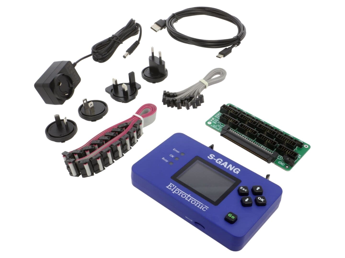 Programator Microcontrolere ELPROTRONIC S-GANG-ISO-X-8 RJ45 Ethernet USB 20MHz